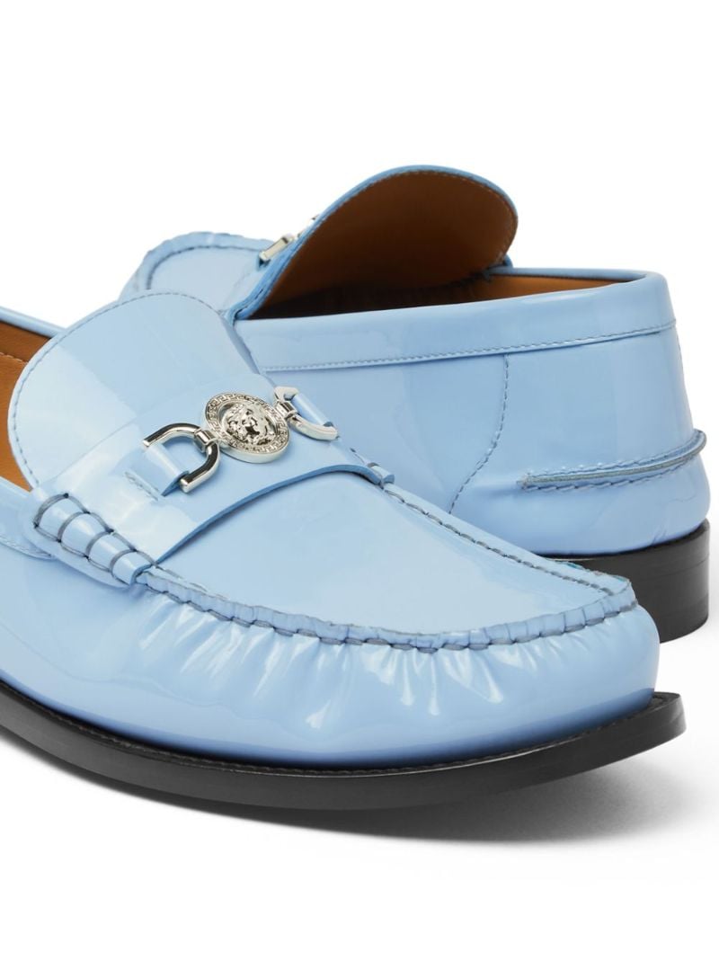 Blue Medusa '95 Leather Loafers