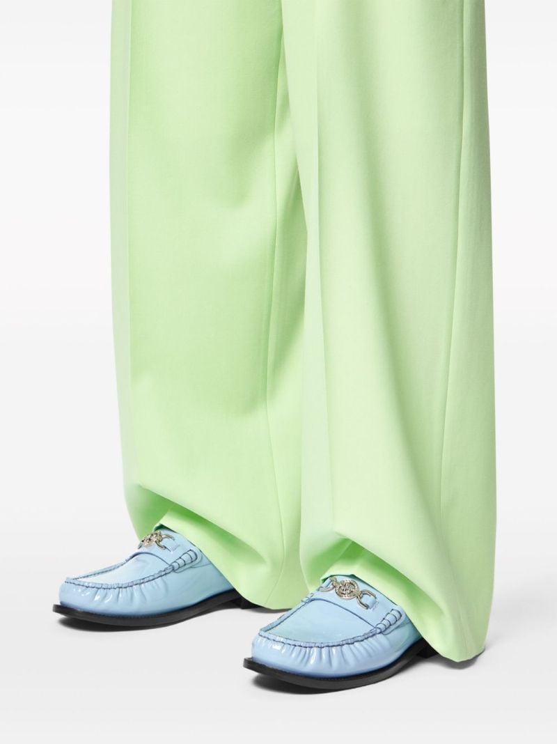Blue Medusa '95 Leather Loafers