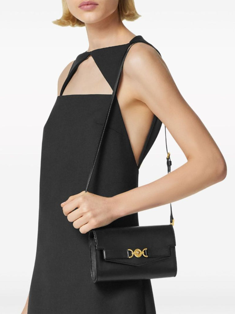 Black Medusa '95 Leather Cross Body Bag