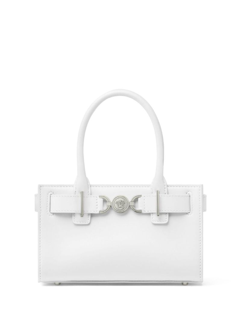 White Medusa '95 Small Leather Tote Bag