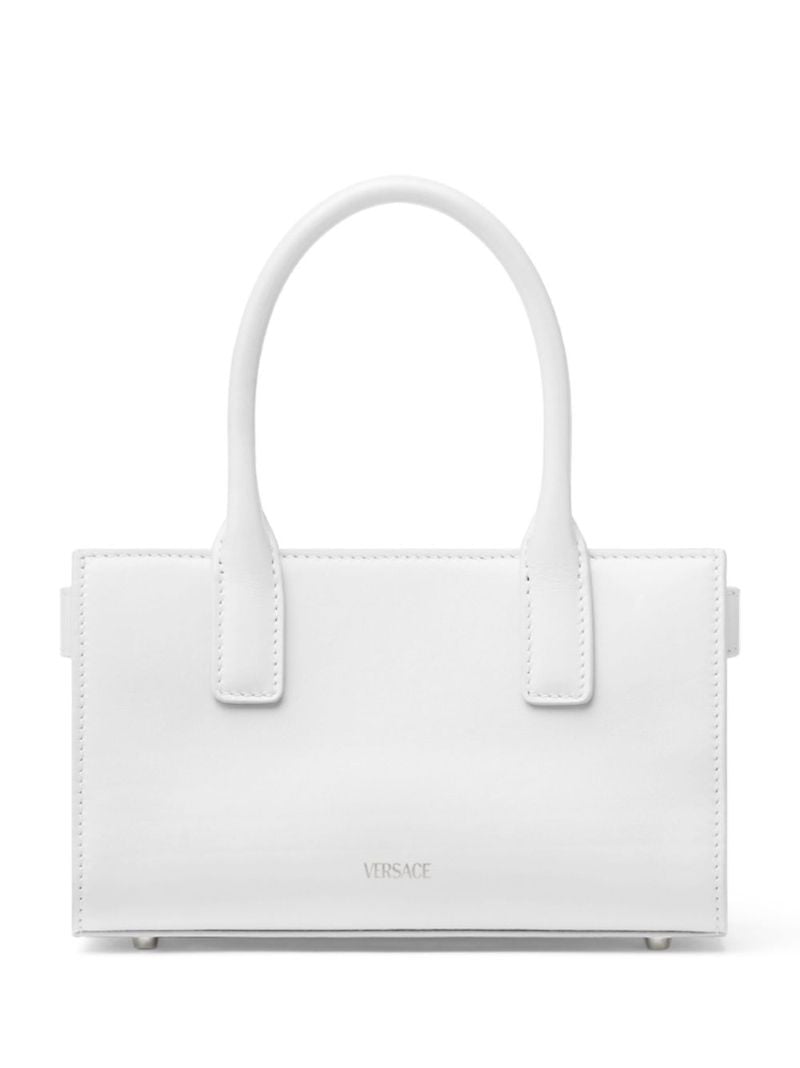 White Medusa '95 Small Leather Tote Bag