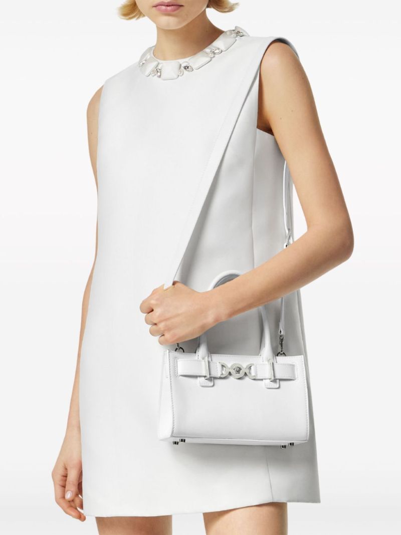 White Medusa '95 Small Leather Tote Bag