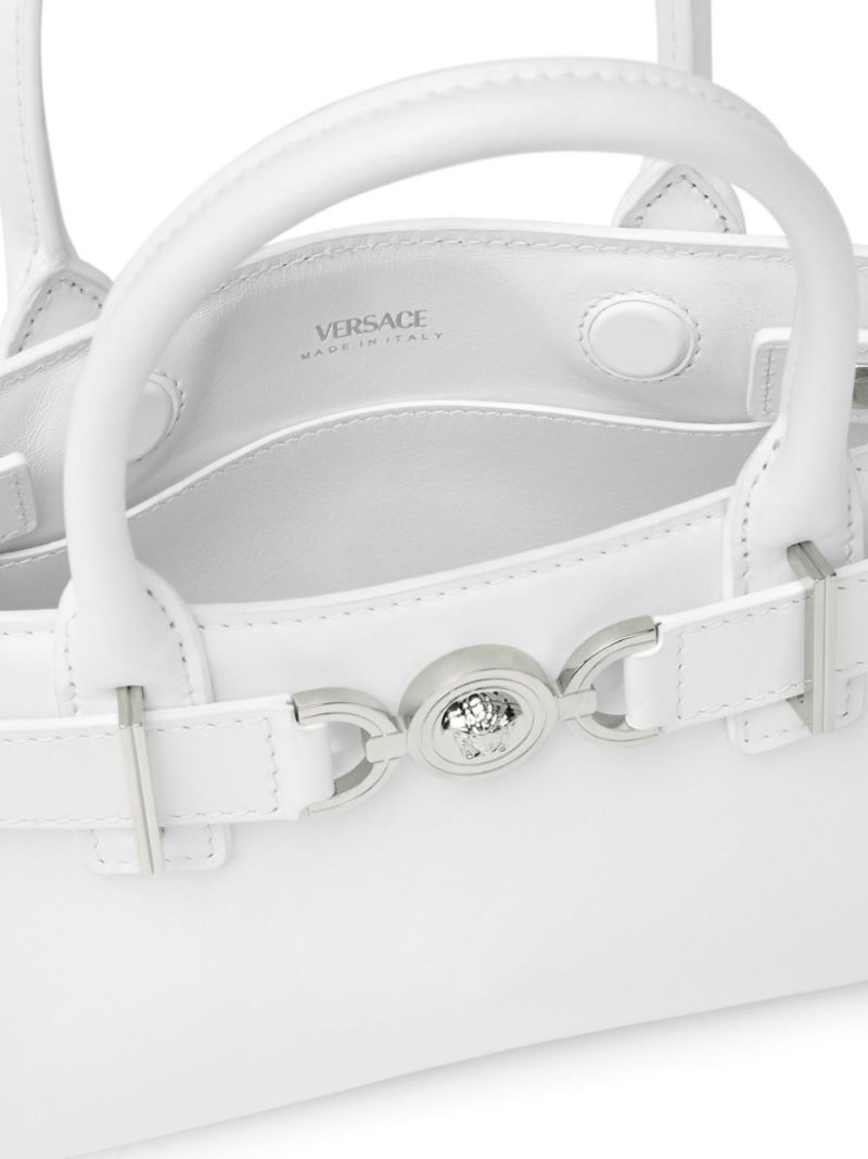 White Medusa '95 Small Leather Tote Bag
