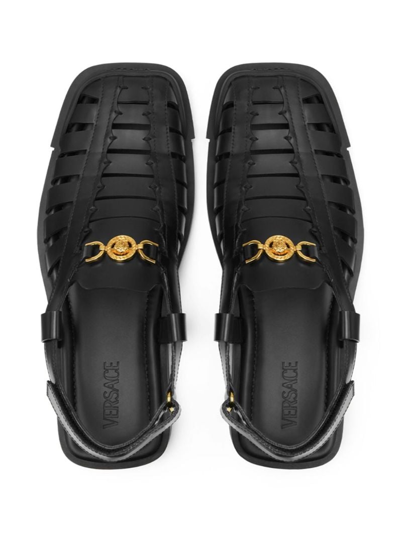 Black Medusa '95 Leather Sandals