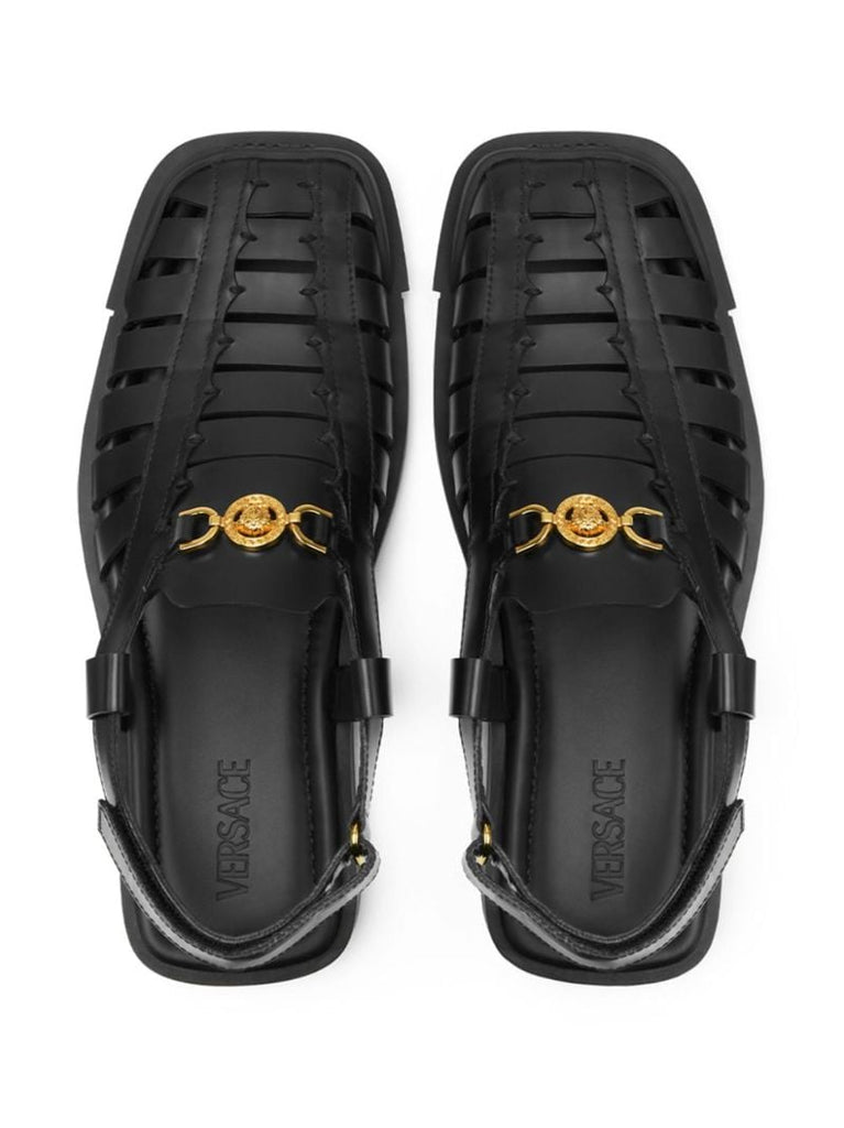 Black Medusa '95 Leather Sandals
