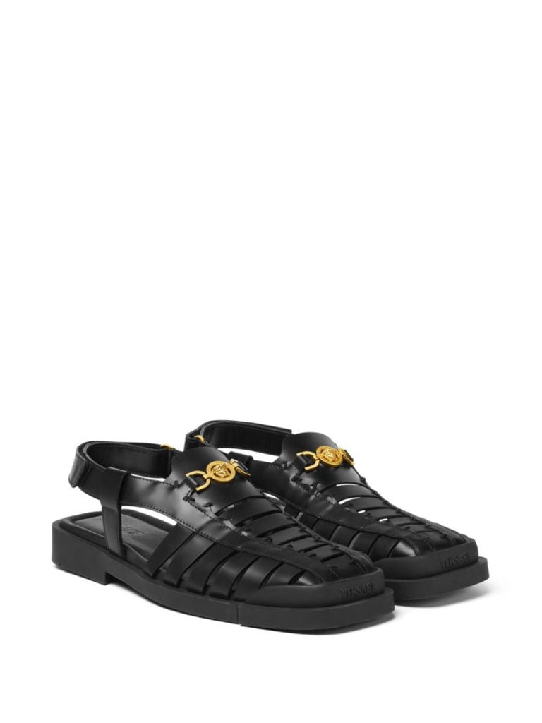 Black Medusa '95 Leather Sandals