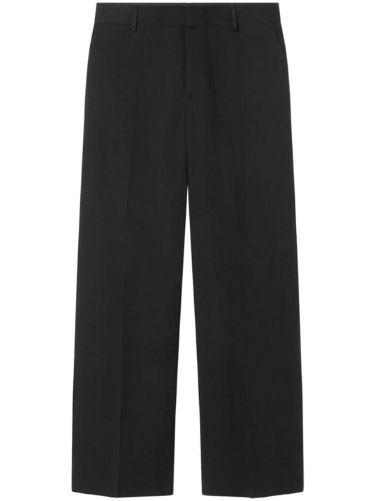 Black Wool Tailored Trousers