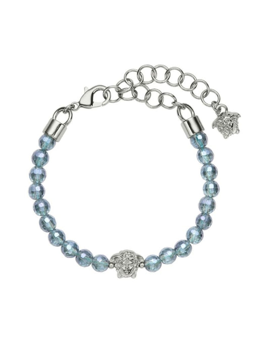Blue Medusa Beaded Bracelet