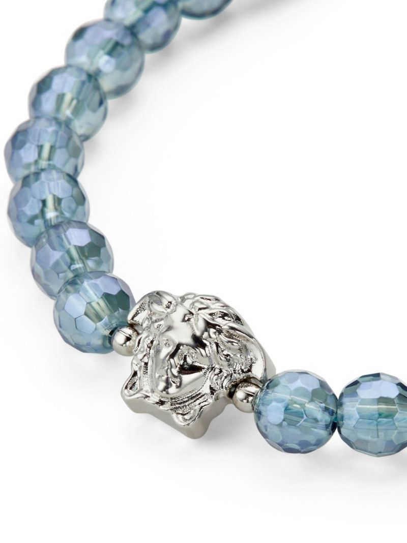 Blue Medusa Beaded Bracelet
