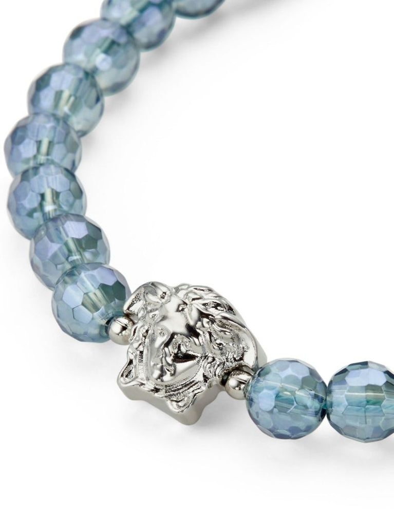 Blue Medusa Beaded Bracelet