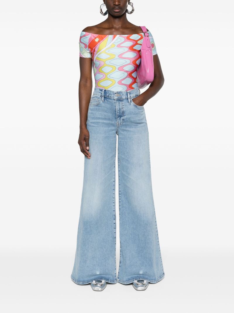 Blue Vivara-print Top
