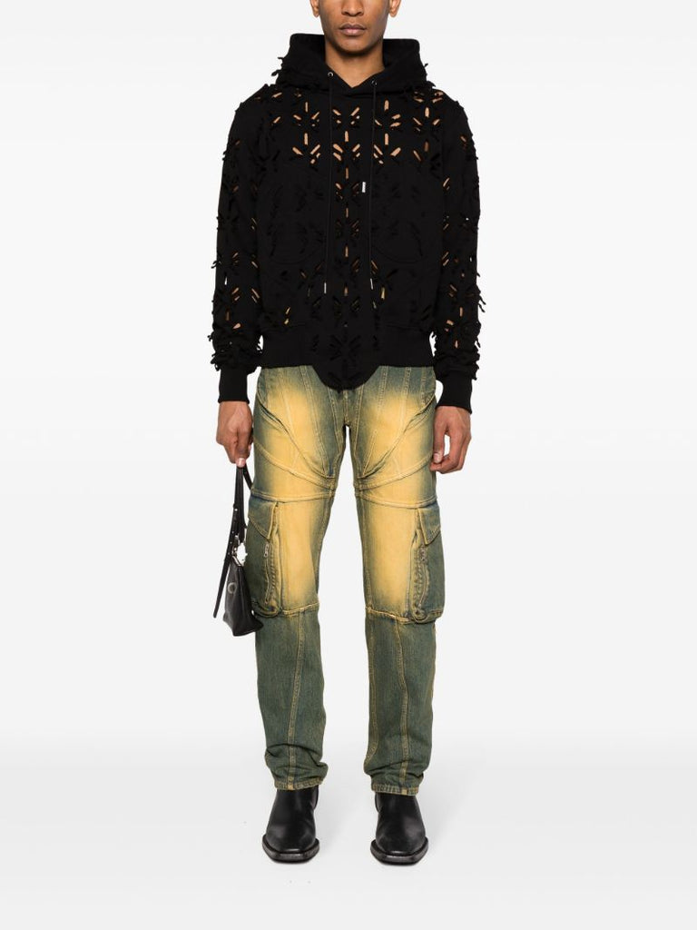 Green Corset Straight-leg Jeans