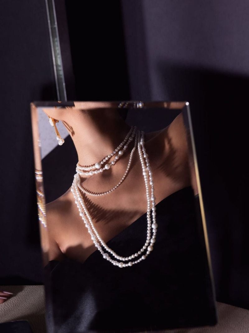 14k Yellow Gold Freshwater Pearl Necklace