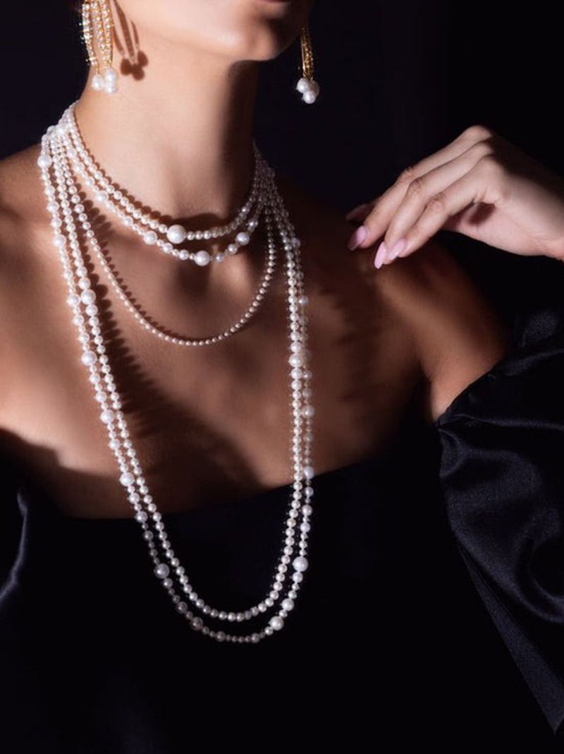 14k Yellow Gold Freshwater Pearl Necklace