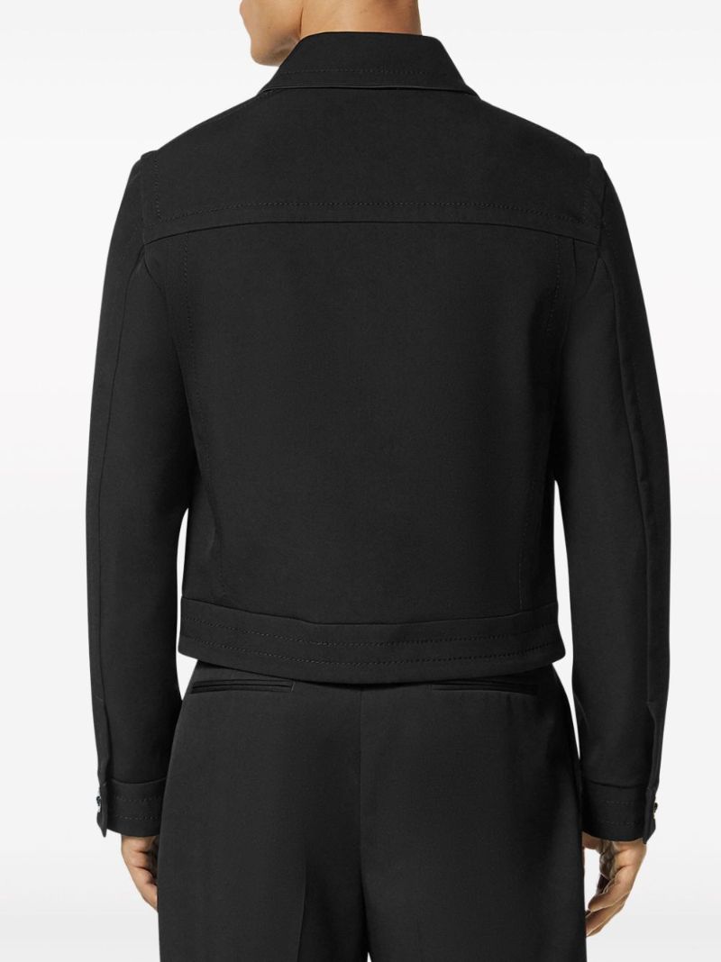 Black Twill Shirt Jacket