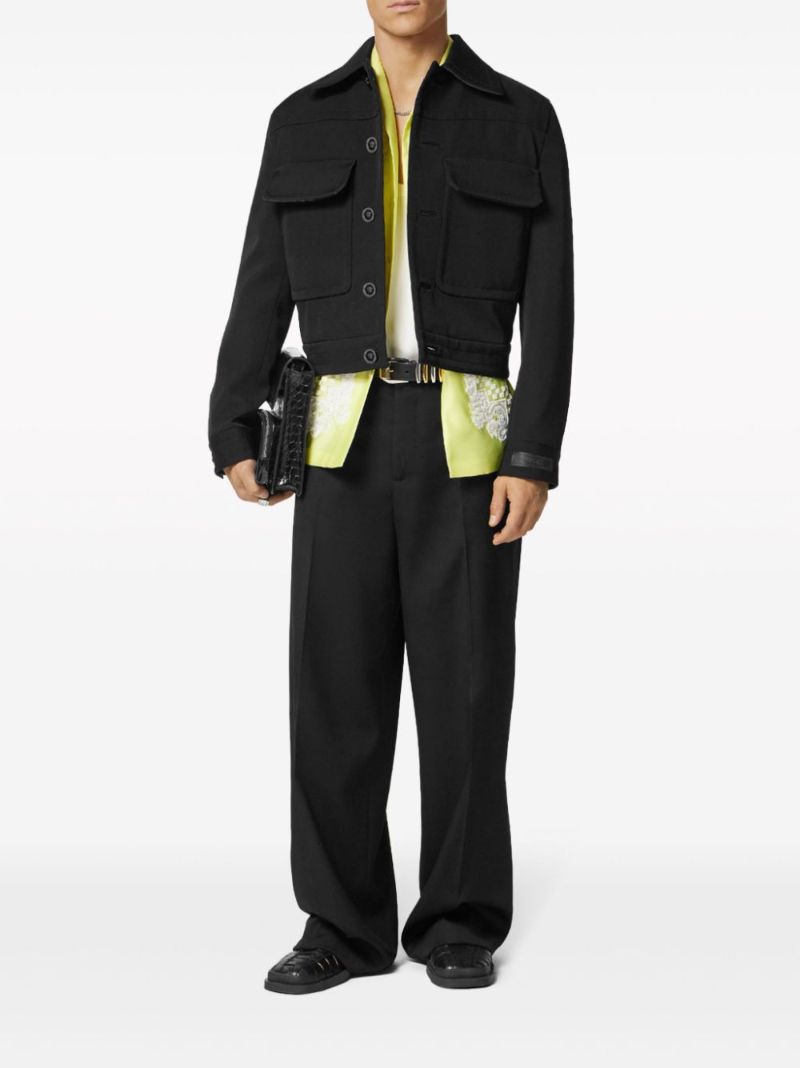 Black Twill Shirt Jacket