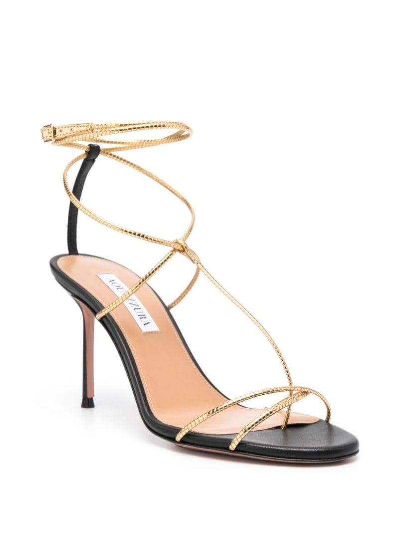 Black Roman Romance 85mm Sandals
