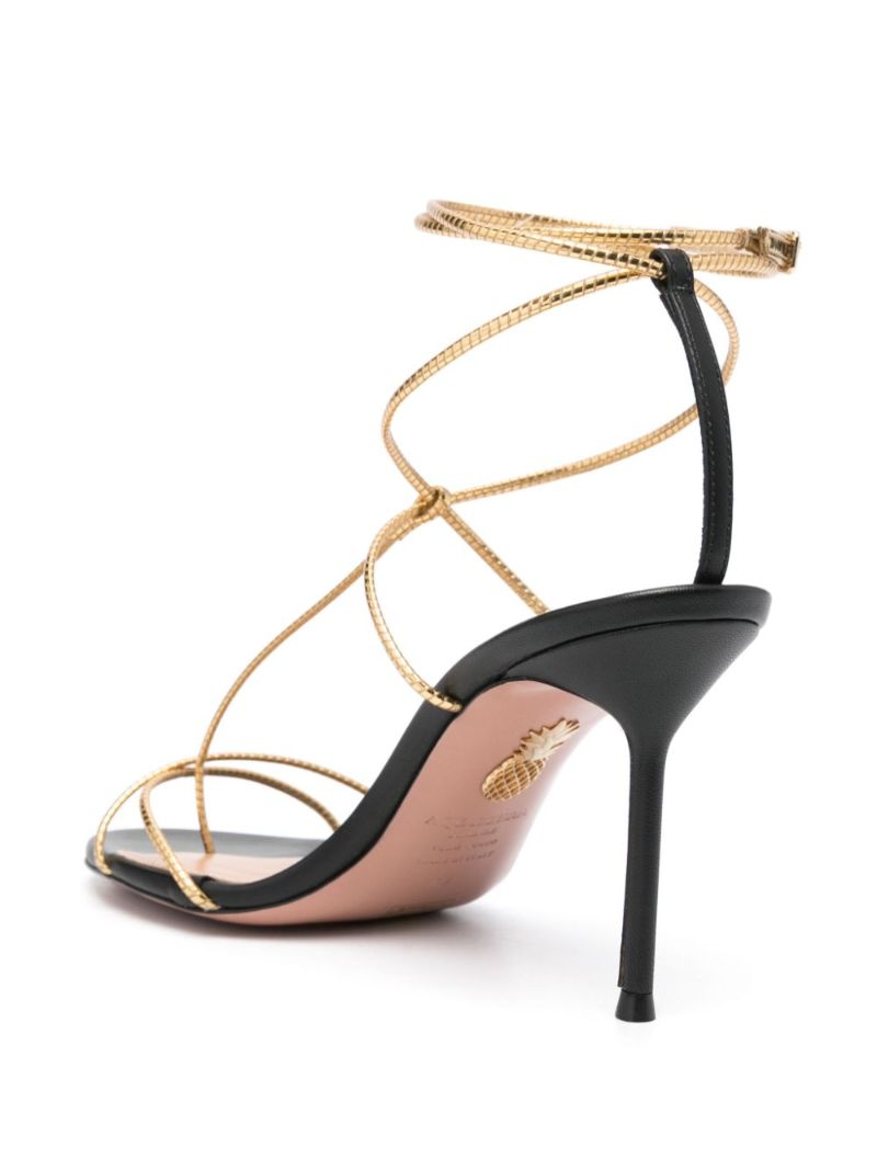 Black Roman Romance 85mm Sandals