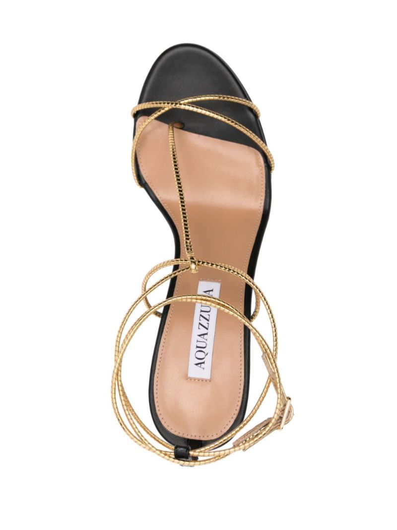 Black Roman Romance 85mm Sandals