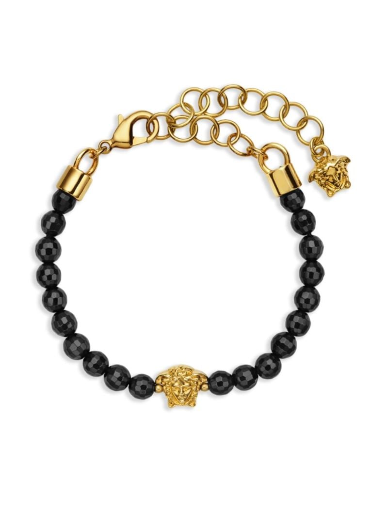 Black Medusa Beaded Bracelet