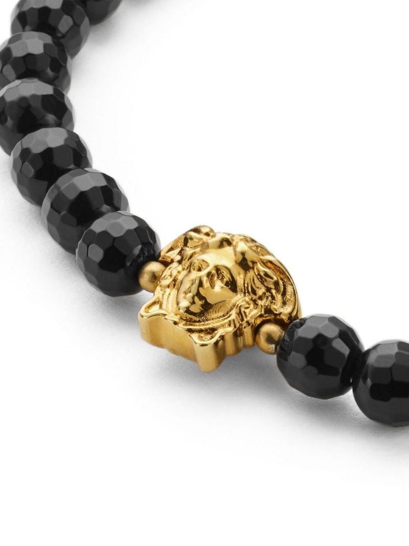 Black Medusa Beaded Bracelet
