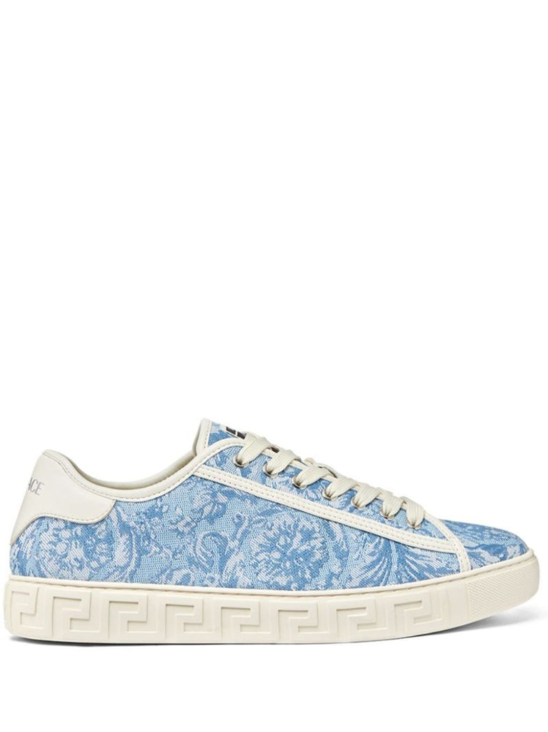 Blue Barocco Greca Sneakers