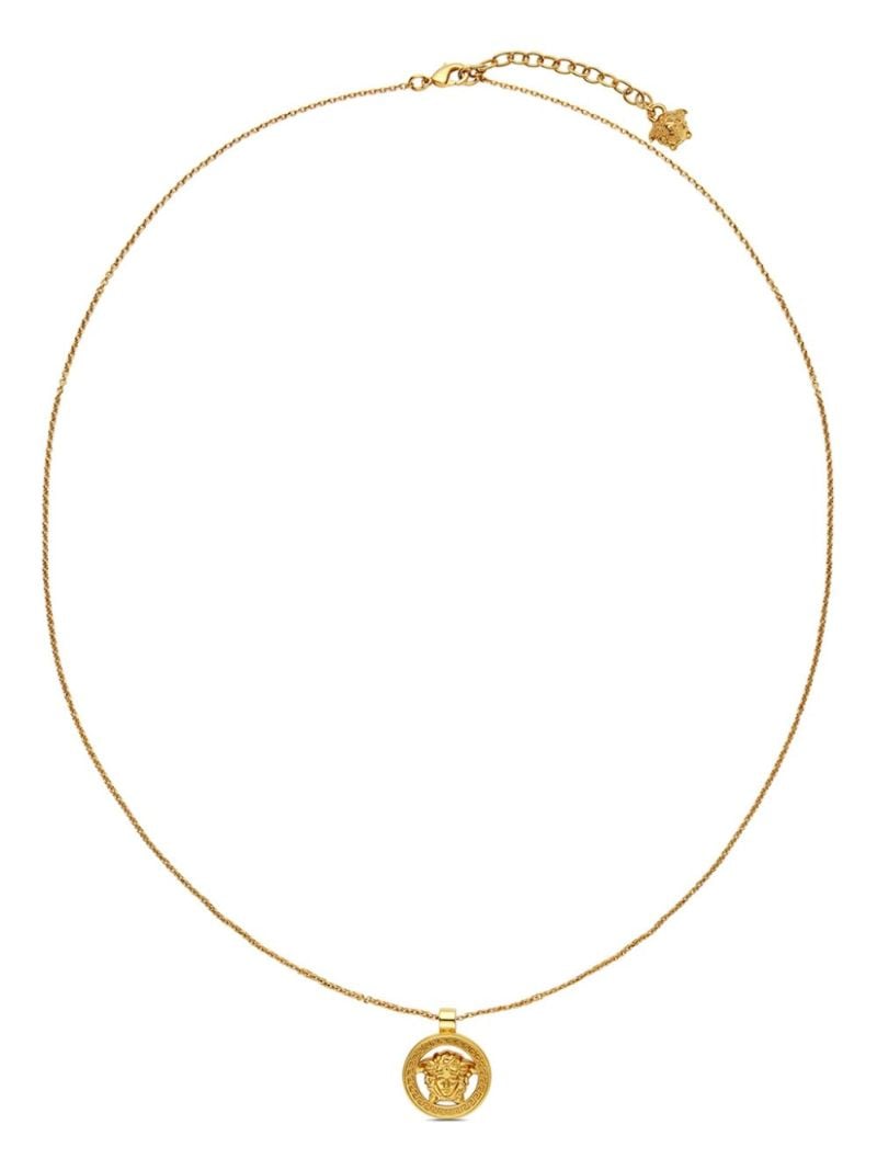 Gold-tone Medusa'95 Brass Necklace