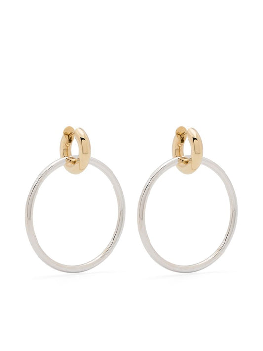 18k Yellow Gold Vermeil and Sterling Silver Linked Ring