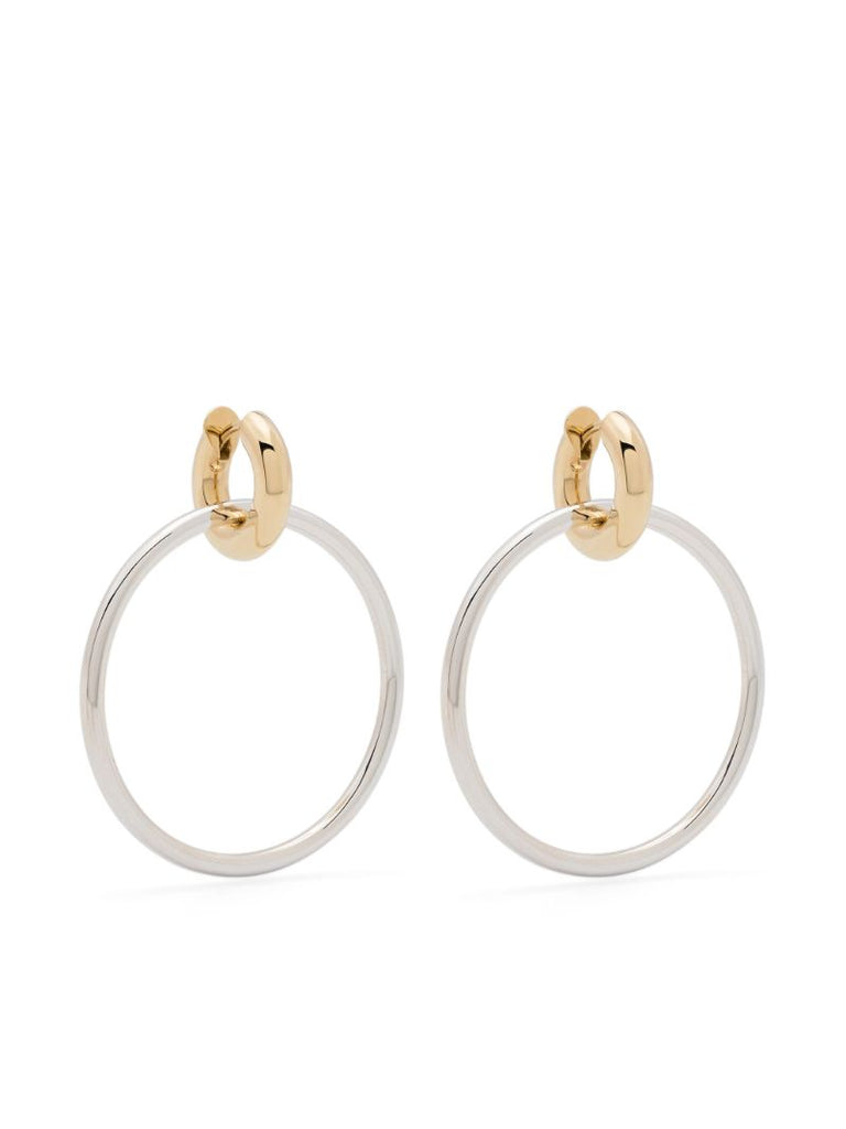 18k Yellow Gold Vermeil and Sterling Silver Linked Ring