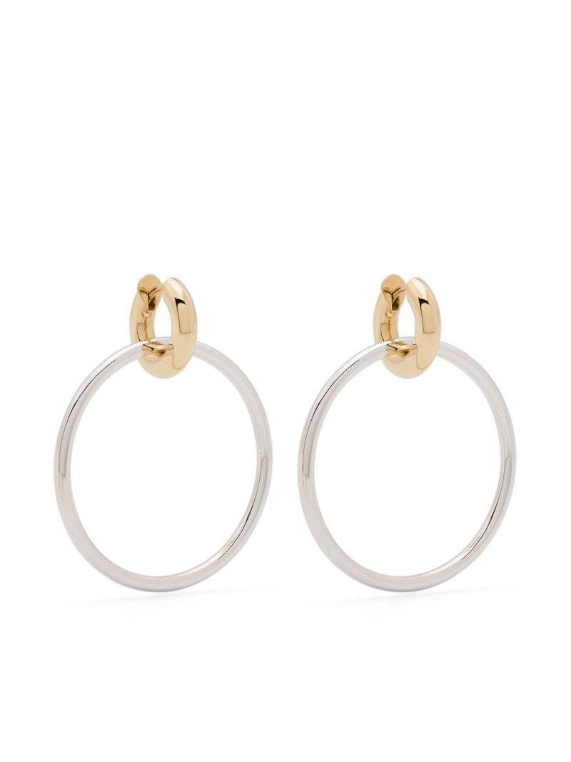 18k Yellow Gold Vermeil and Sterling Silver Linked Ring