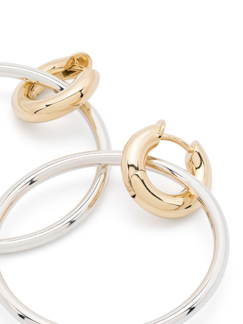 18k Yellow Gold Vermeil and Sterling Silver Linked Ring