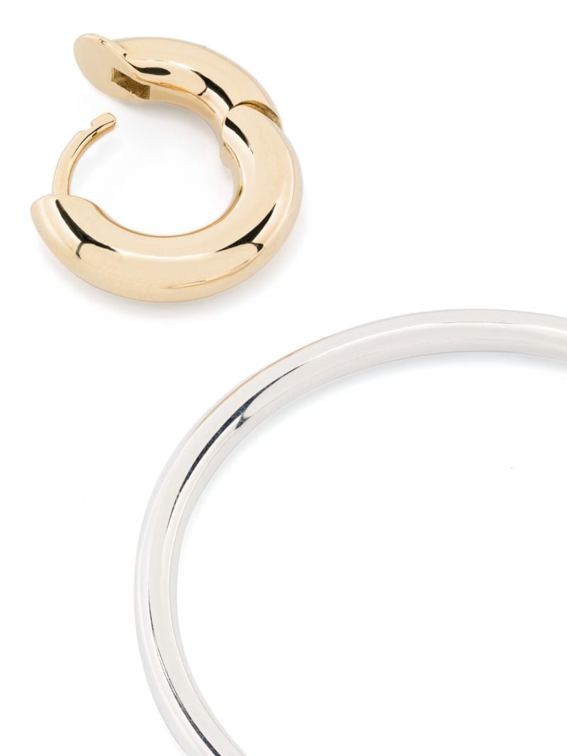 18k Yellow Gold Vermeil and Sterling Silver Linked Ring