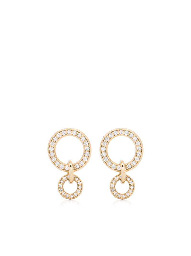 18k Yellow Gold Canis Yg Diamond Earrings