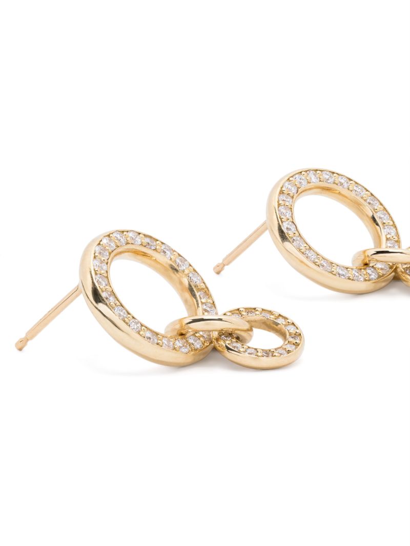 18k Yellow Gold Canis Yg Diamond Earrings