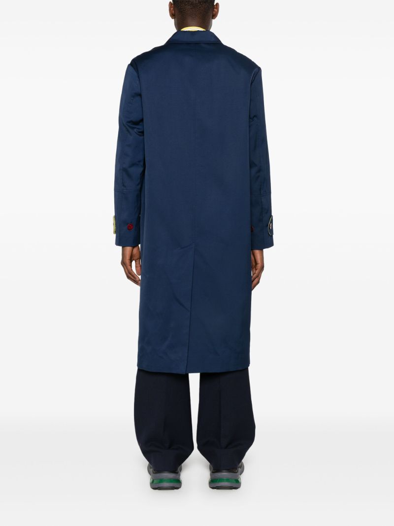 Blue Zip-up Shell Coat