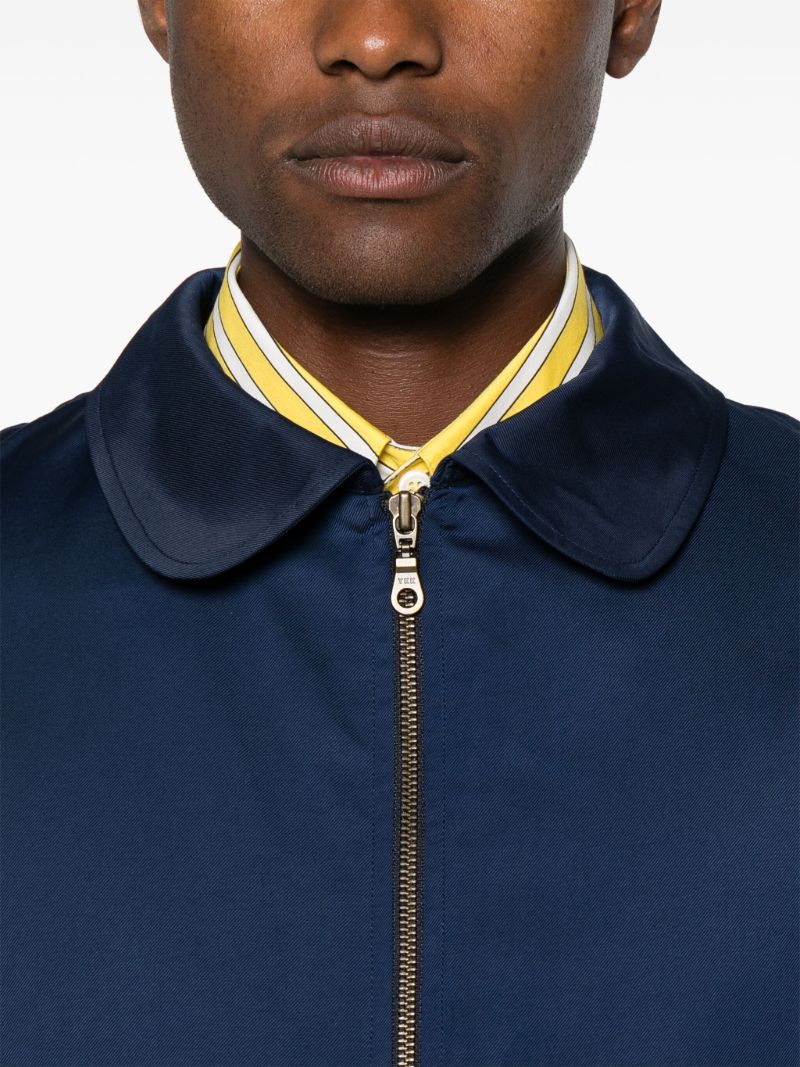 Blue Zip-up Shell Coat
