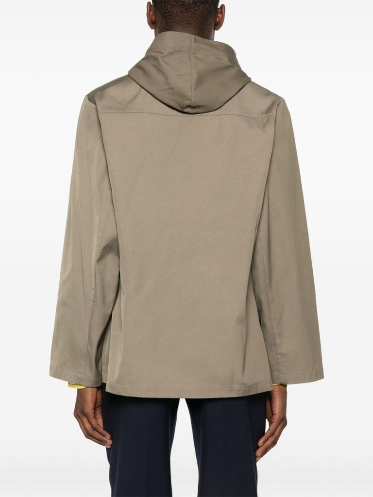 Neutral Hooded Parka Coat