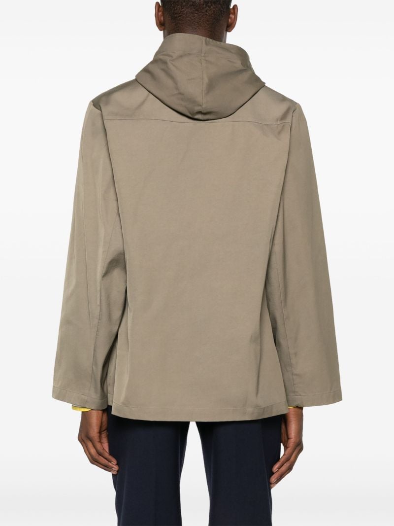 Neutral Hooded Parka Coat
