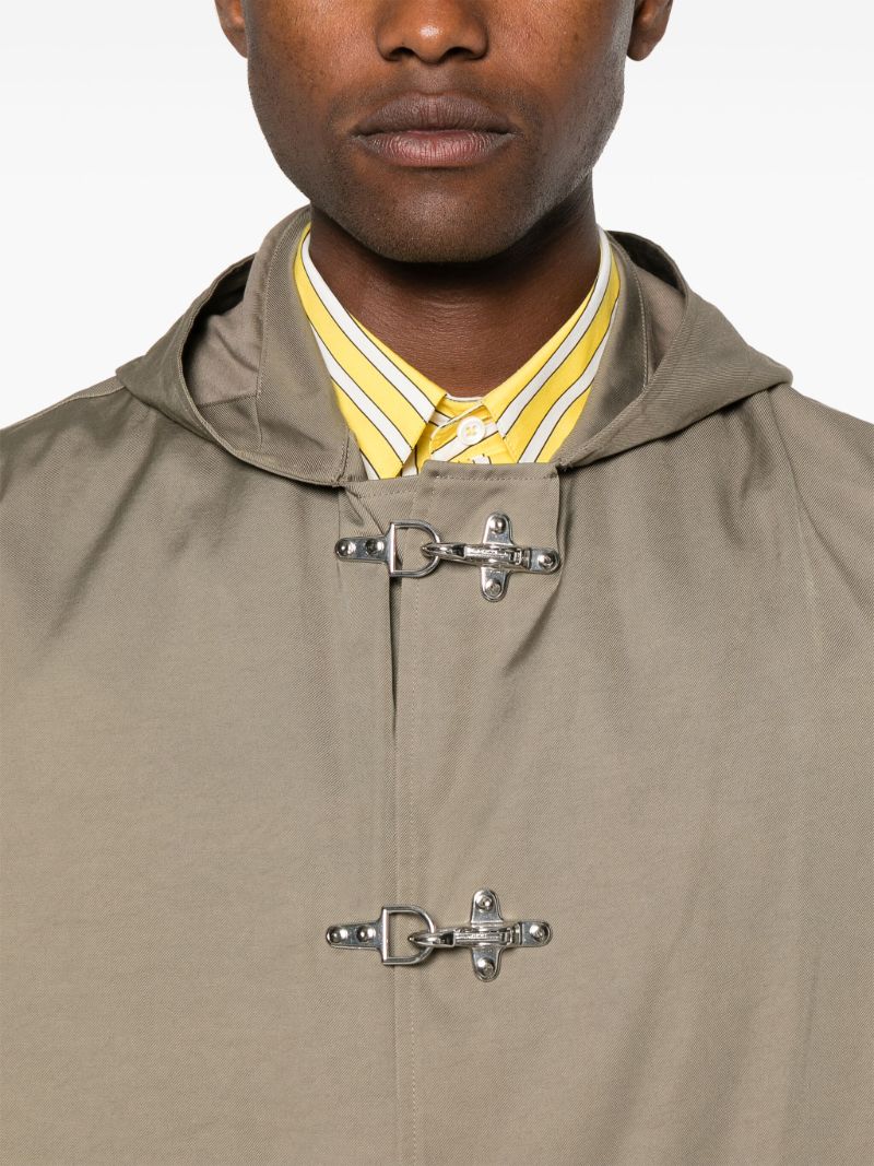 Neutral Hooded Parka Coat