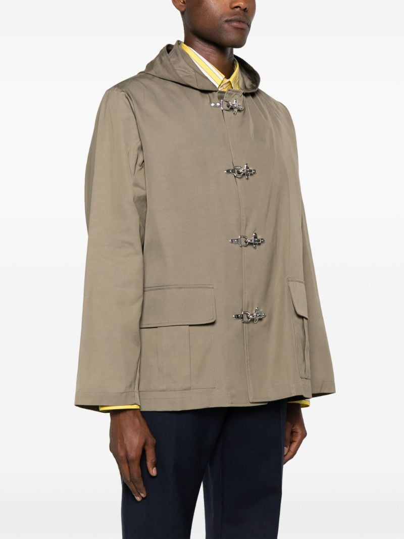 Neutral Hooded Parka Coat