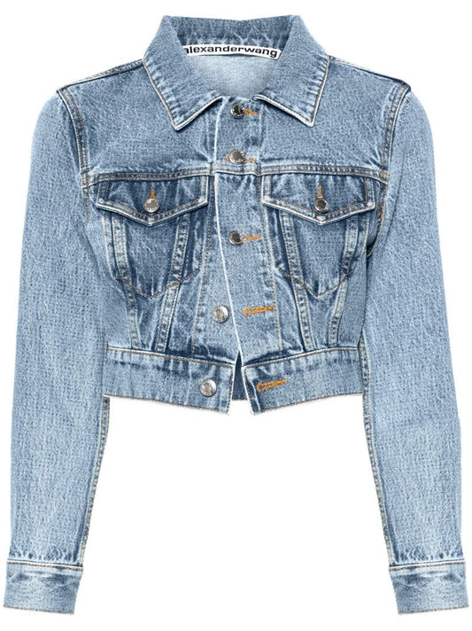 Blue Rhinestone Denim Jacket