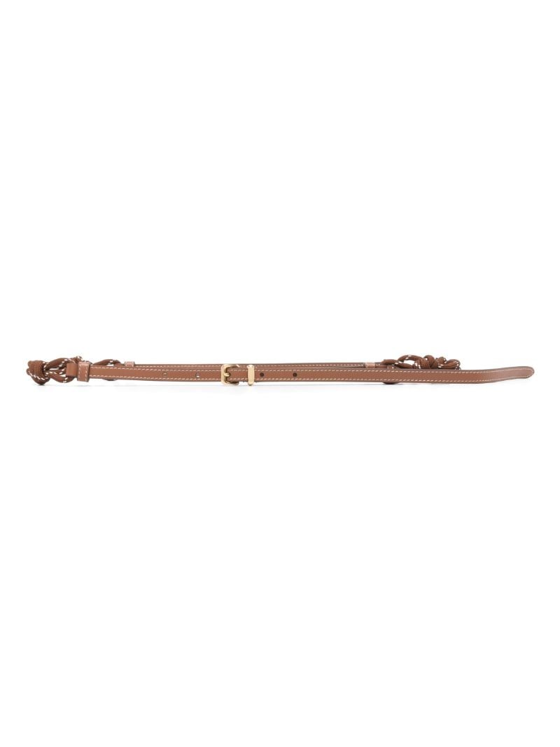 Brown Buckled Leather Belt