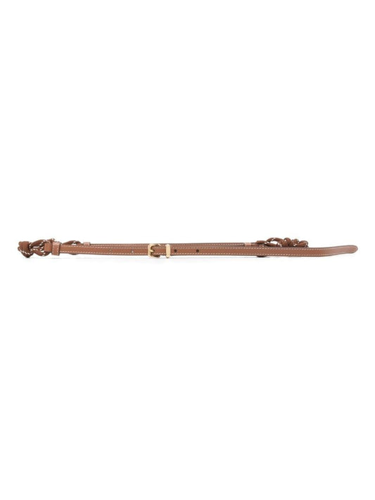 Brown Buckled Leather Belt
