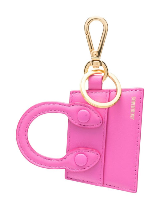 Pink Chiquito Leather Keyring