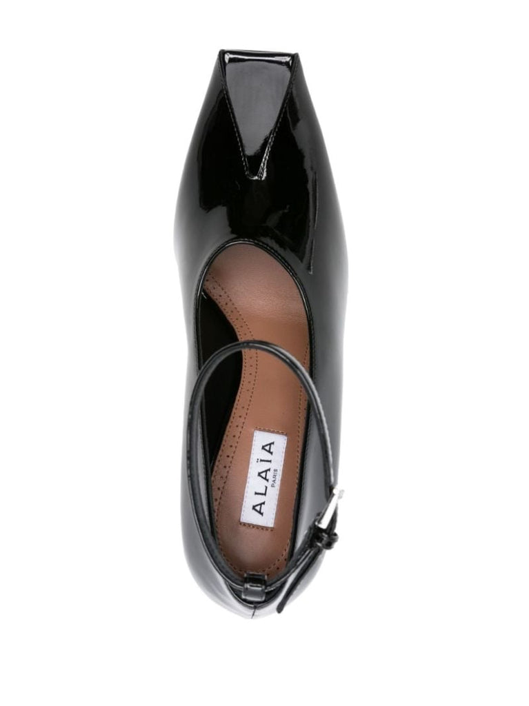 Black Shark 90 Patent-leather Pumps