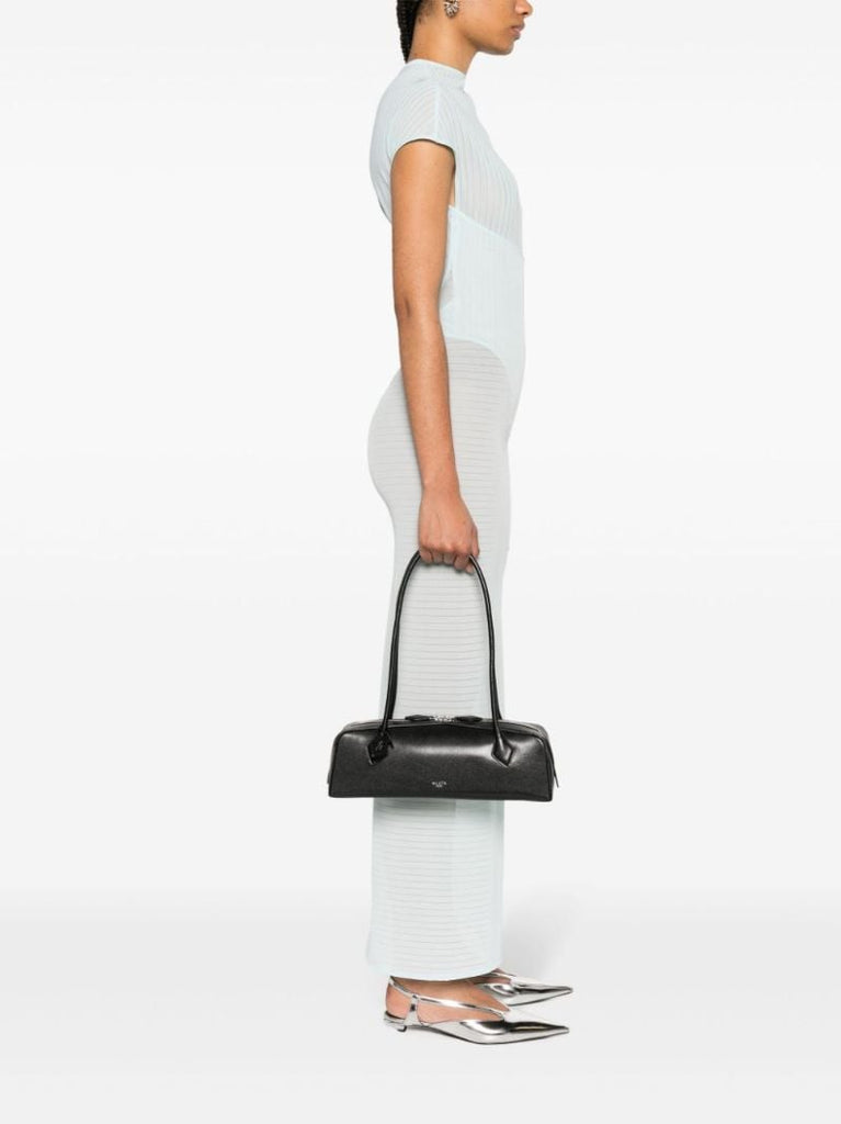 Black Le Teckel Leather Tote Bag