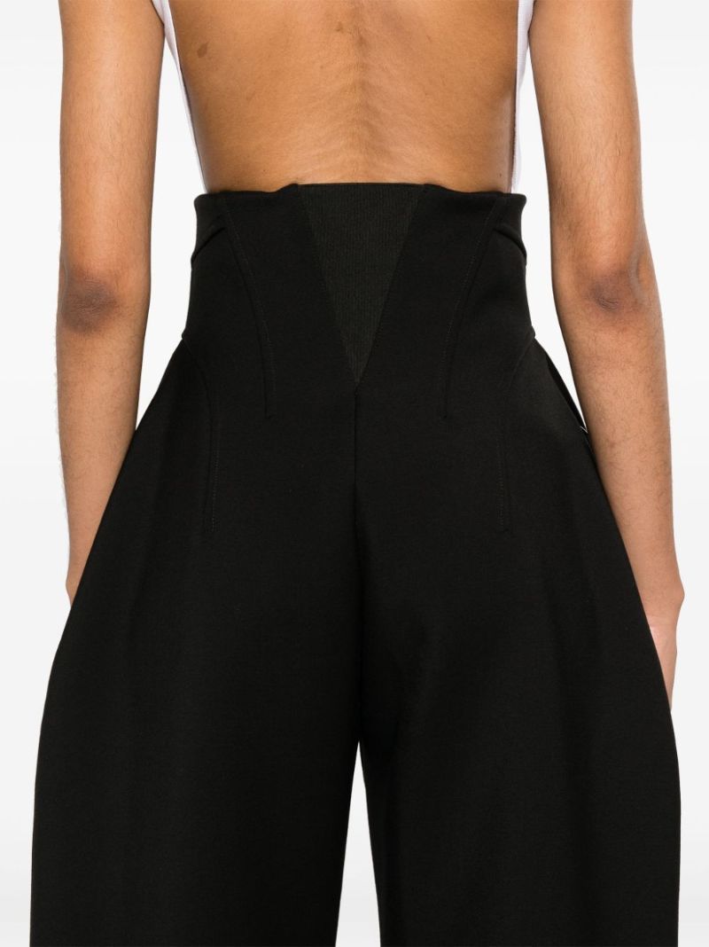 Black Corset-style Trousers