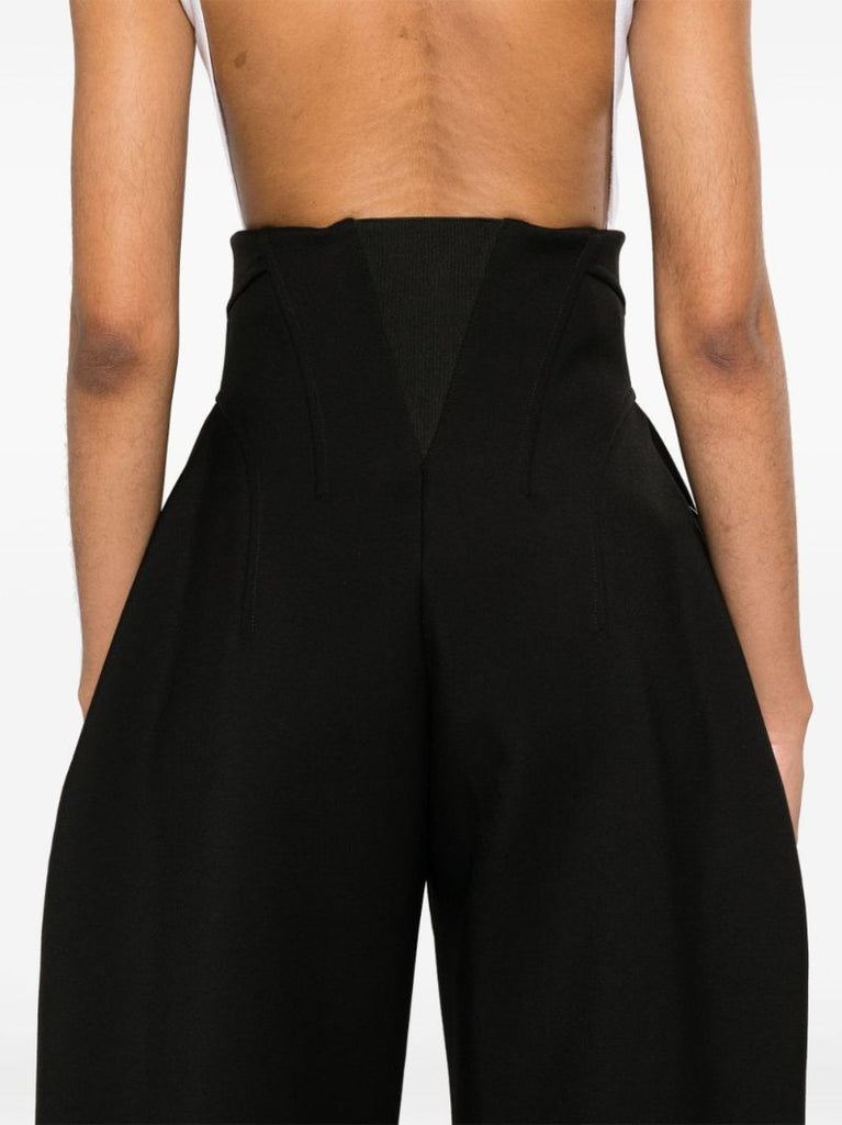 Black Corset-style Trousers