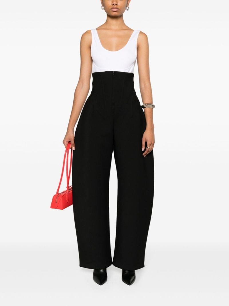 Black Corset-style Trousers