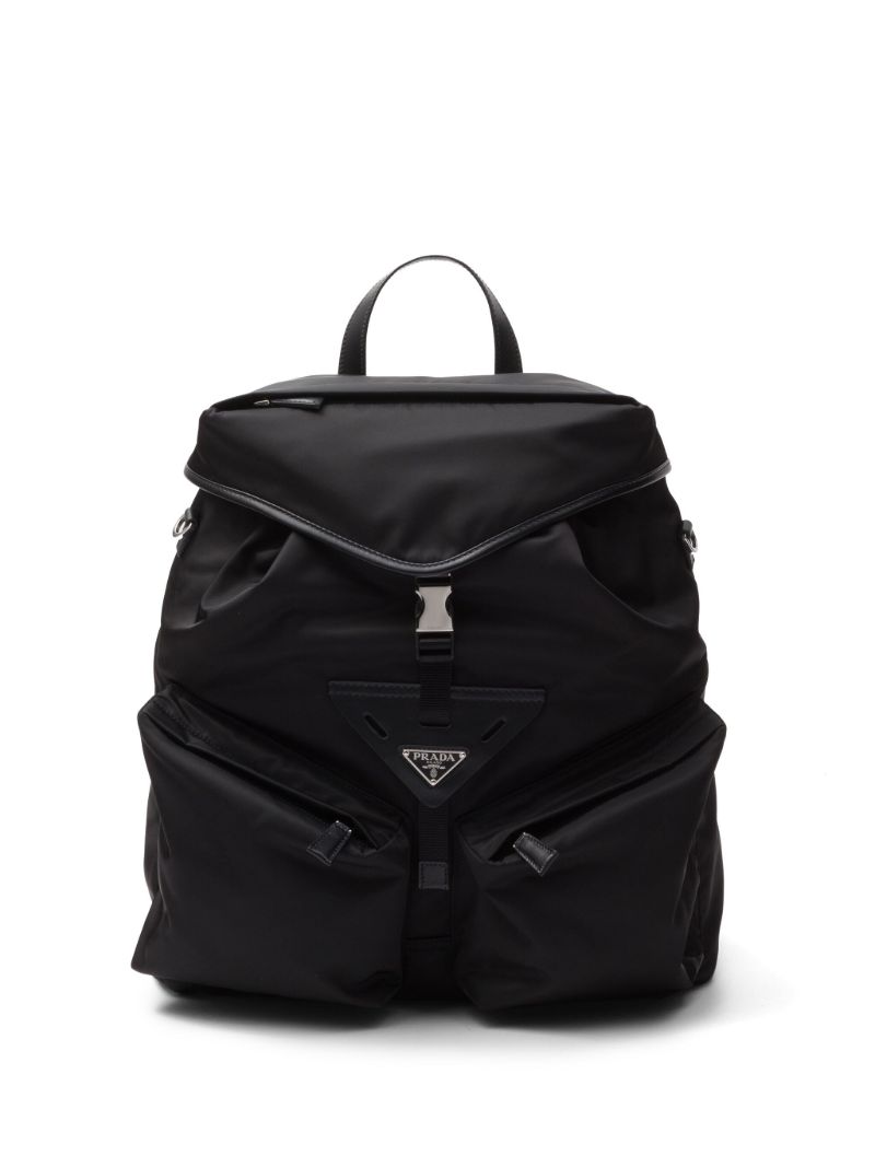 Black Re-nylon Backpack
